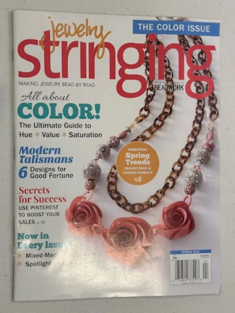 Jewelry Stringing Magazine Spring 2016 Issue